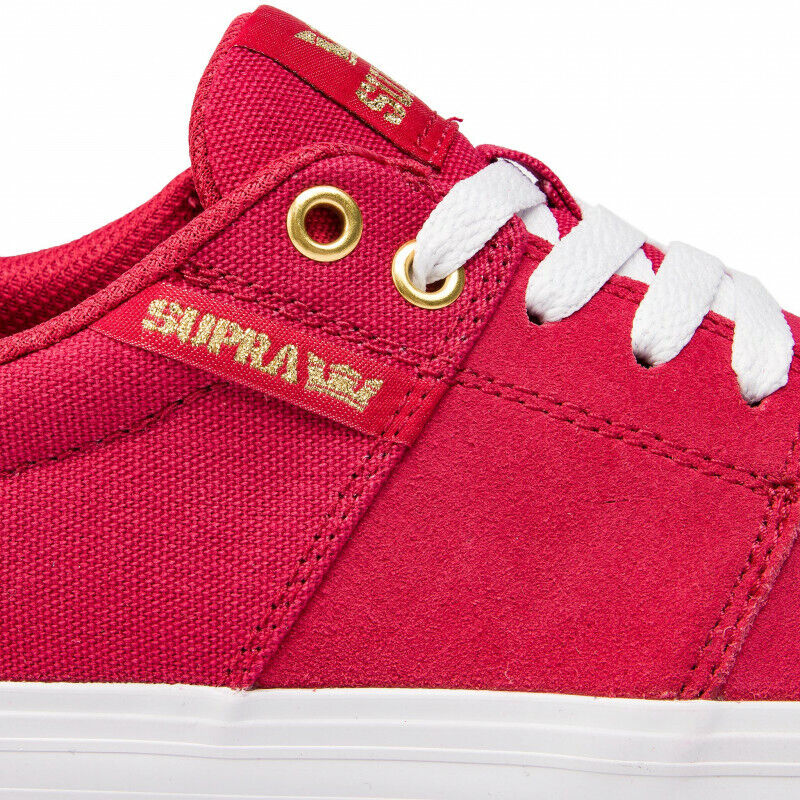 Supra Stacks Vulc II 2 Red Navy Slate White Mens Skate Shoes Trainers