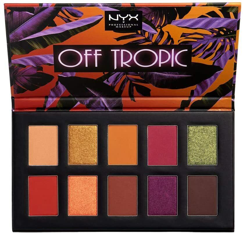 NYX Off Tropic Eye Shadow Matte Metallic Palette OTSP02 Shifting Sand