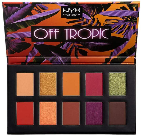 NYX Off Tropic Eye Shadow Matte Metallic Palette OTSP02 Shifting Sand