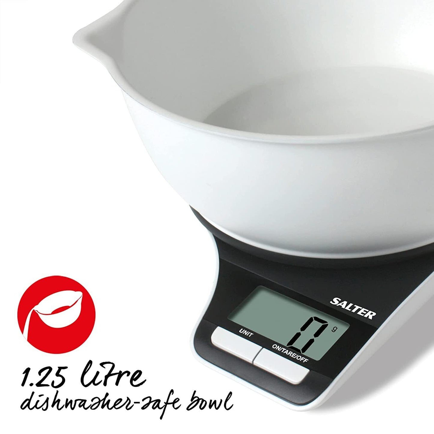 Kitchen Scales Electronic Salter 1089 5kg 1.25l Bowl Aquatronic Imp/Metric