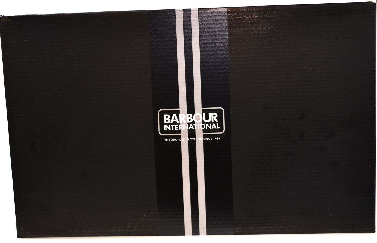 Barbour International Emperor Trainers Sneakers Shoes Black White Mens Womens