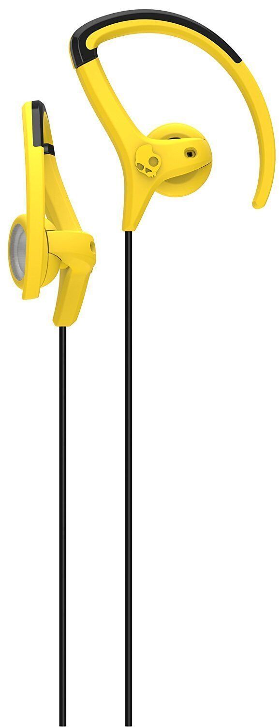 Skullcandy Chops Bud Hanger In-Ear Sports Headphones Yellow Plum Navy