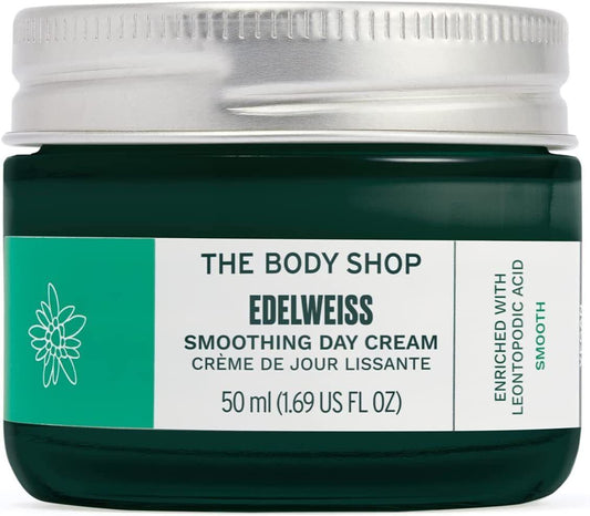 Edelweiss Smoothing Day Cream 50ml Body Shop Vegan Friendly