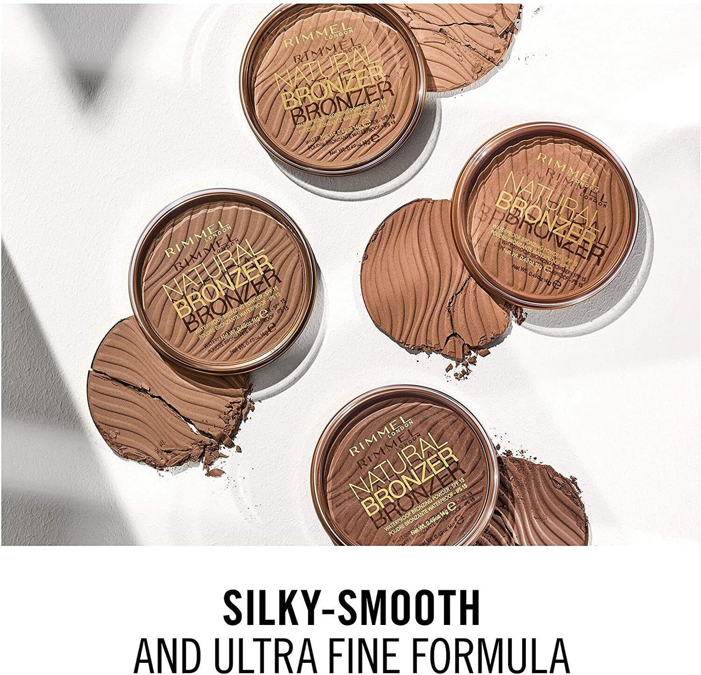 Rimmel Natural Bronzer 4 Shades Sundown Sunset Sunbronze Sunlight