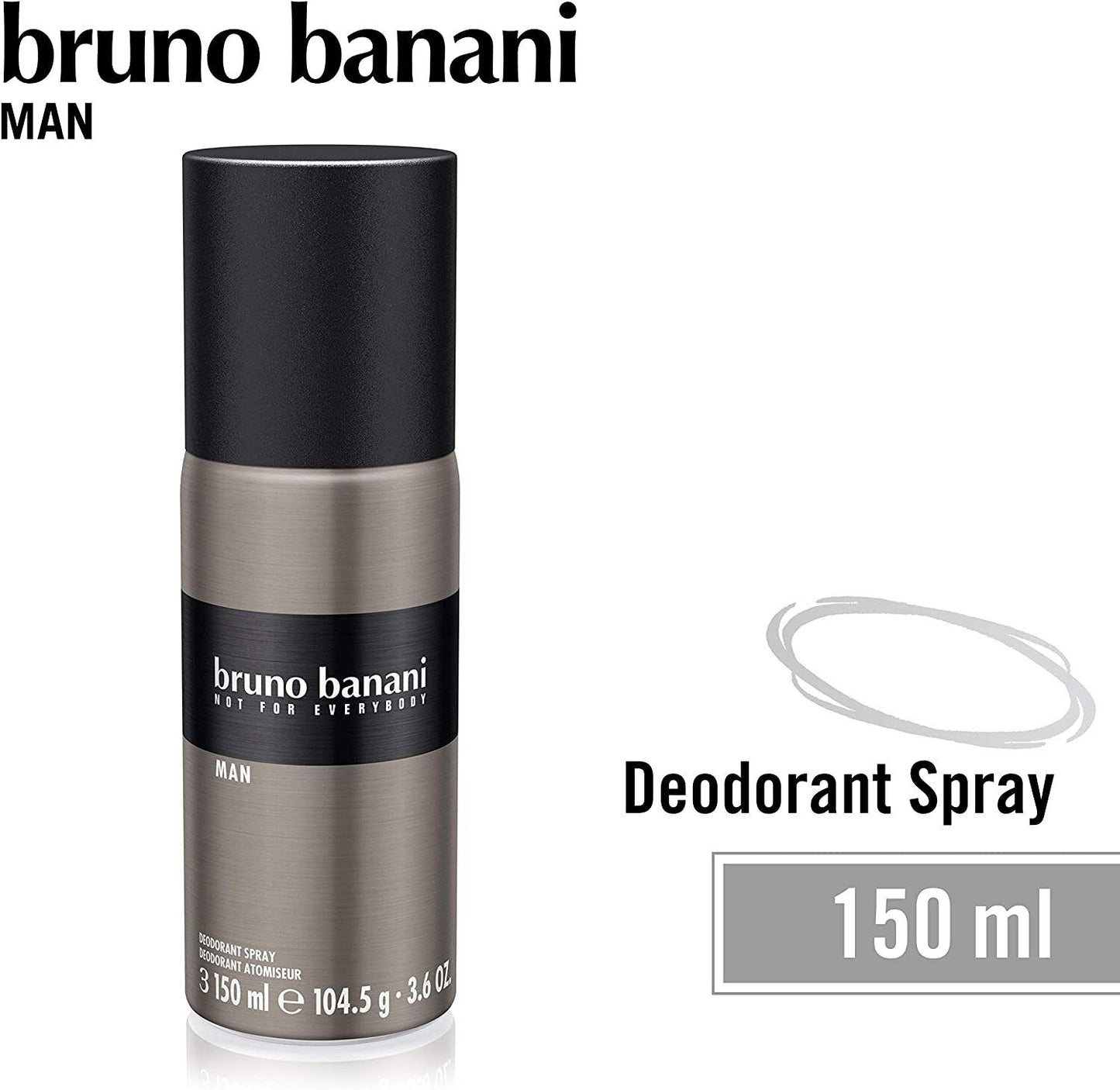 Bruno Banani Not for Everybody Mens Deodorant Spray 150ml