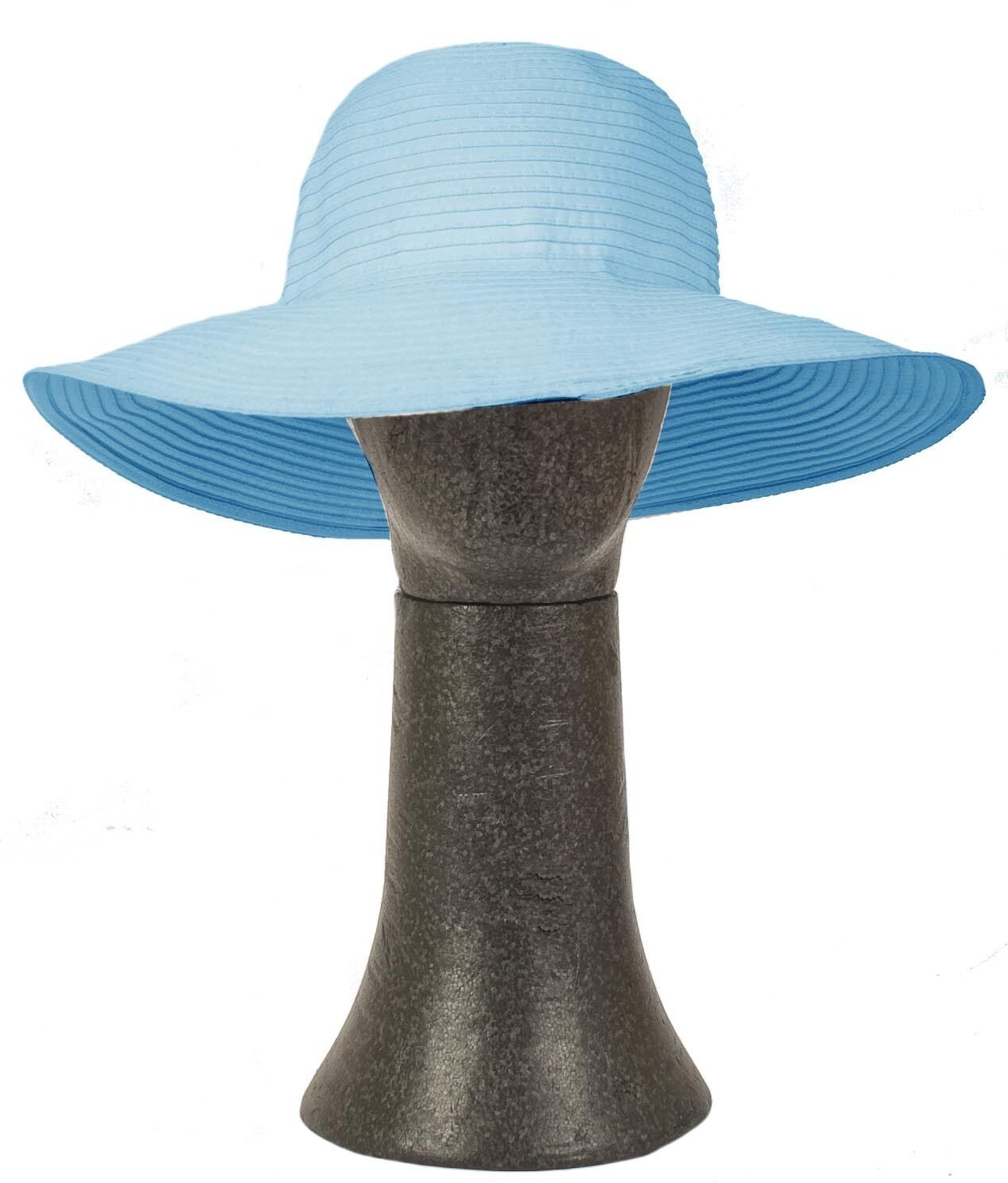 Pia Rossini Madrid Sun Hat with Wide Brim Turquoise Blue Summer