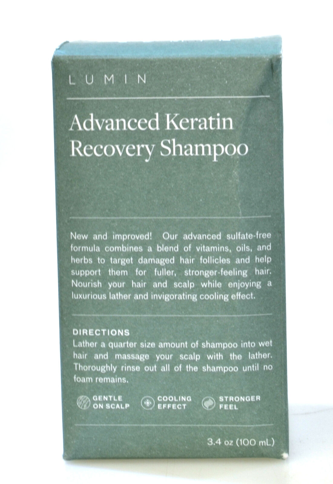 Lumin Advanced Keratin Recovery Shampoo 100ml Soothes Strengthens