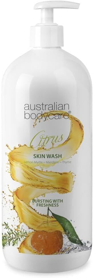 Australian Bodycare Citrus Skin Body Wash 2 x 1000ml Pump Dispenser Bottles