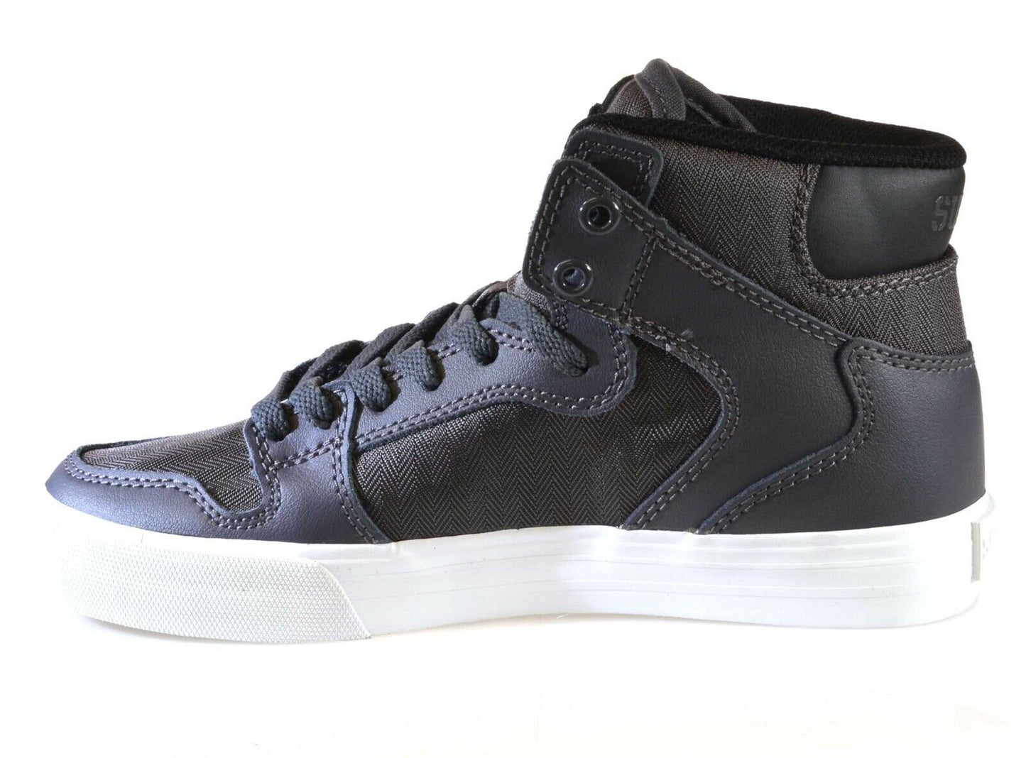 Supra Vaider Mid Top Skater White Grey Green Navy Black Mens Trainers Shoes