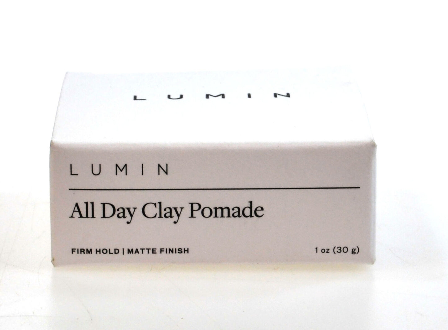 Lumin All Day Clay Pomade 30g Firm Hold Matte Finish Nourishing Conditioning