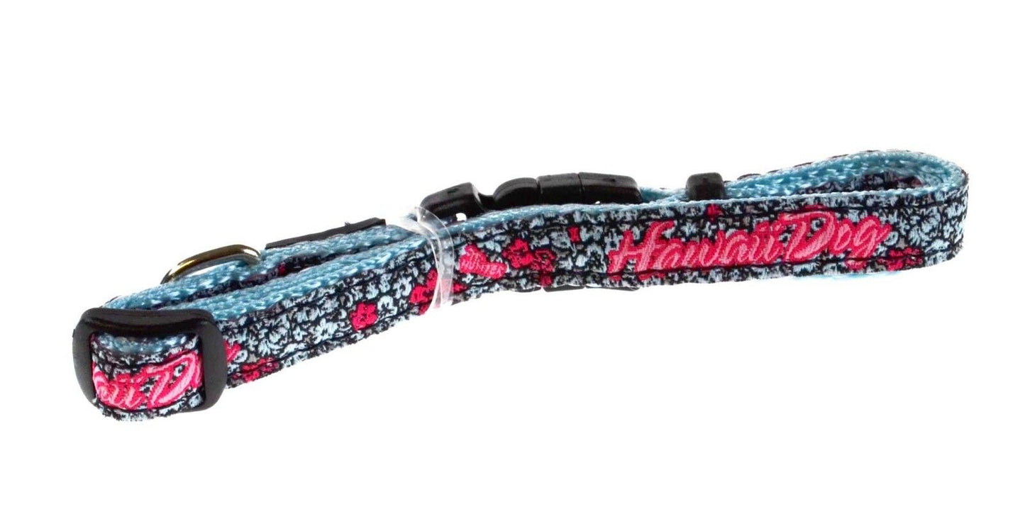 Hunter Krazy Hawaii Vario Basic Adjustable Nylon Dog Collar Extra Small 22-35cm