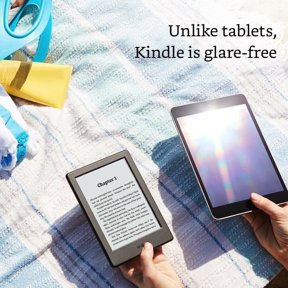 Amazon Kindle Paperwhite Back Lit 6" 7th Generation  eReader Tablet  Ads Black