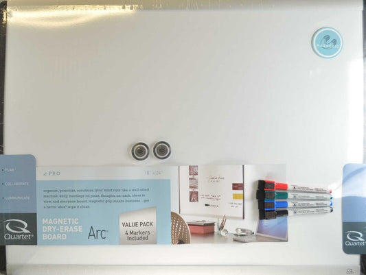 Quartet Magnetic Whiteboard Notice Board Pens Magnets & Fixings 450mm x 600mm