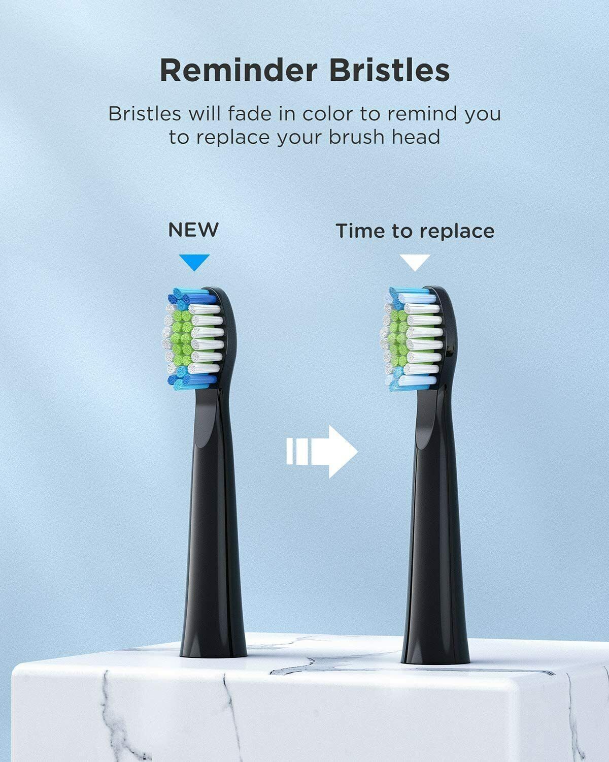 Sonic Toothbrush 8 Heads USB Charging 5 Modes Fairywill E11 Clean Polish Massage