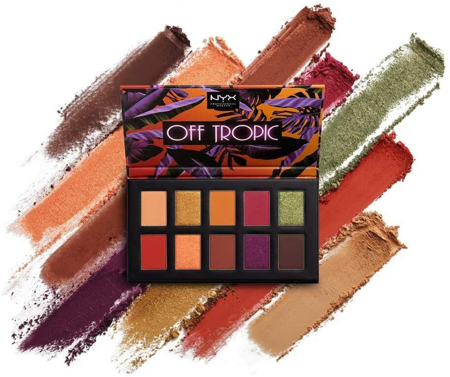 NYX Off Tropic Eye Shadow Matte Metallic Palette OTSP02 Shifting Sand