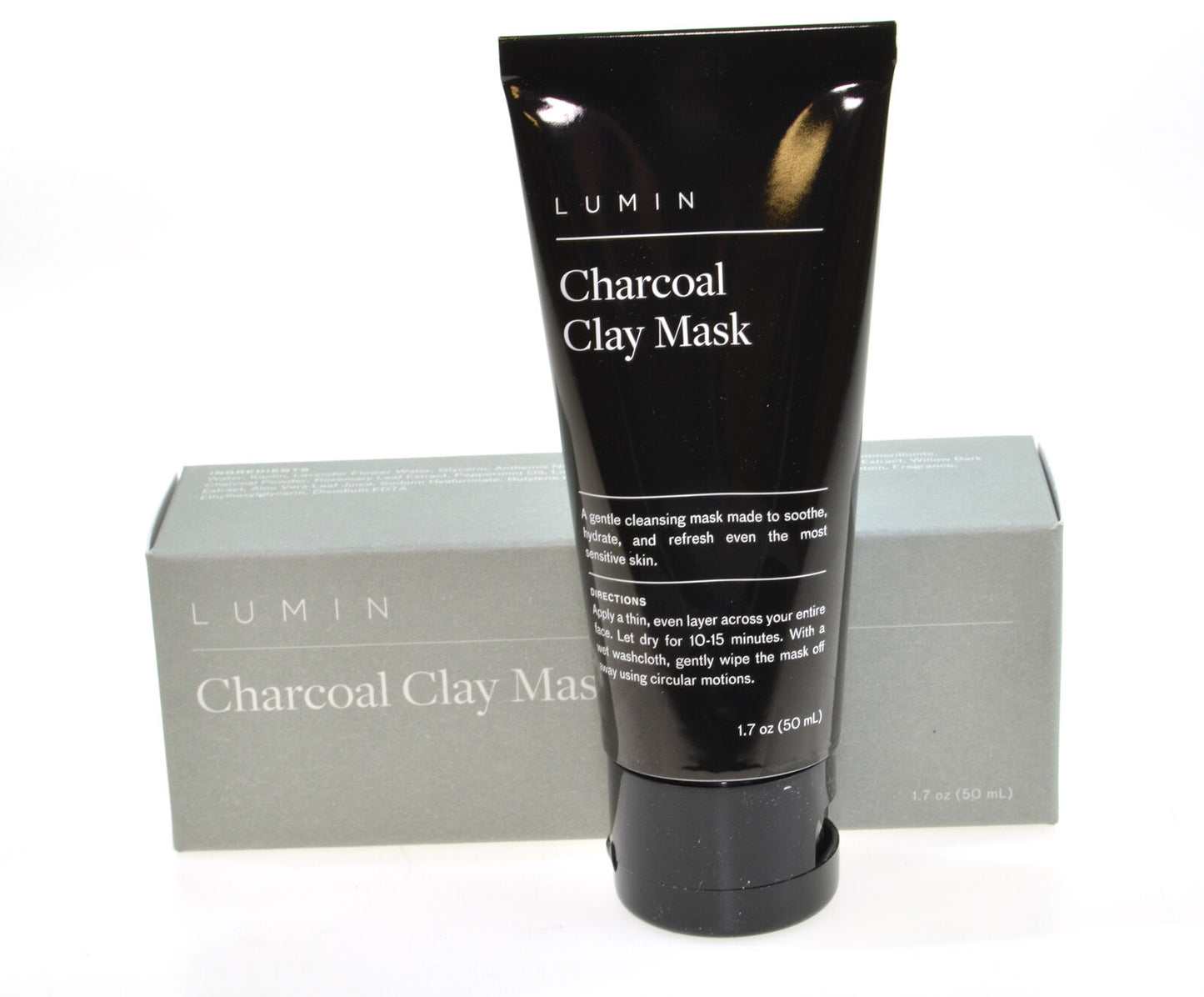 Lumin Charcoal Clay Face Mask 50ml Hydrating Refreshing Cleansing Soothing