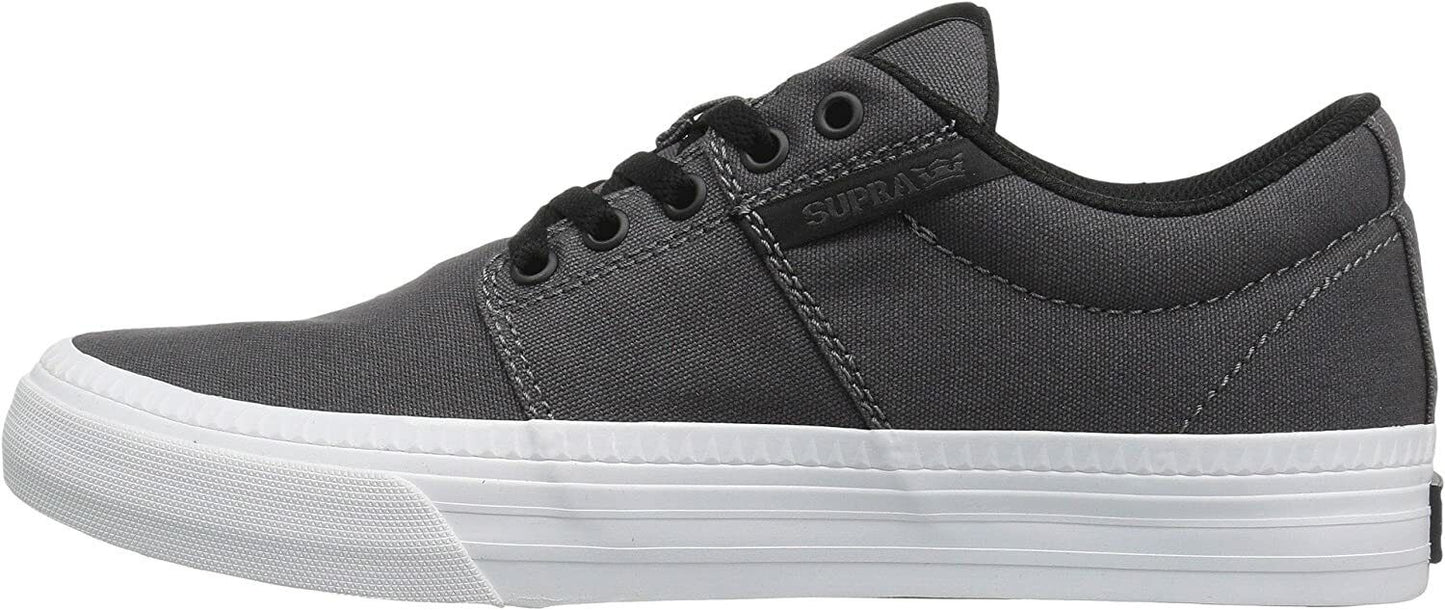 Supra Stacks Vulc II 2 HF Charcoal/White Mens Skater Trainers Shoes