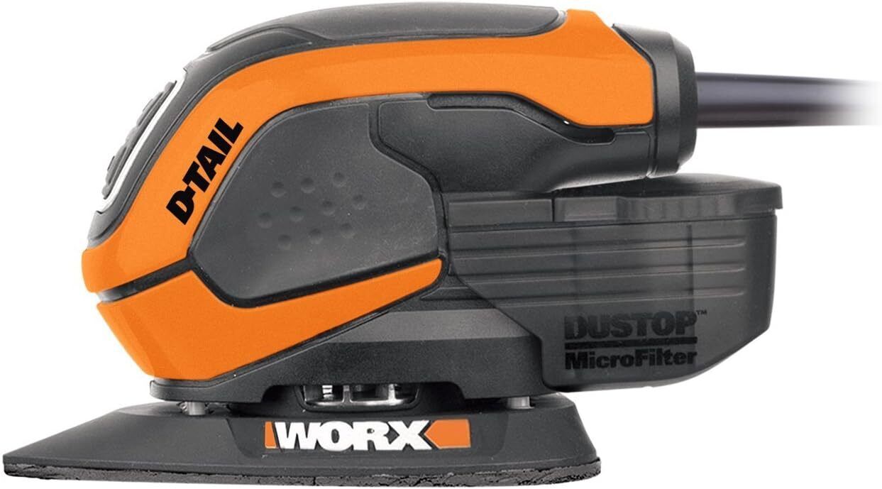 Detail Palm Sander with Accessories Worx D-Tail 65W Mains WX648