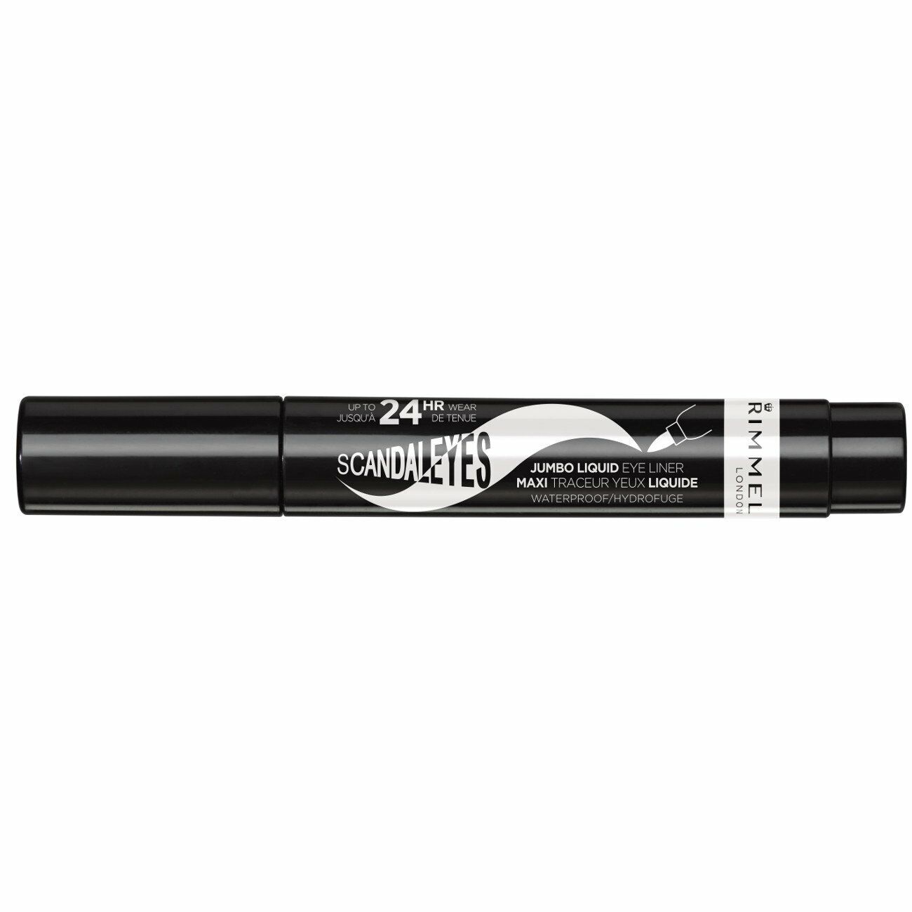 Rimmel Waterproof Liquid Eye Liner Pen Scandal Eyes Jumbo  24hr 001 Black