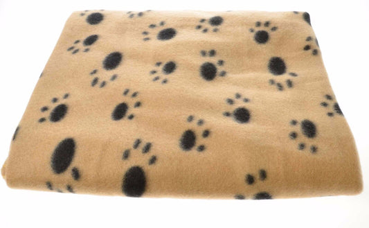 Metro Washable Fleece Medium Pet Blanket Paw Print 80cm  x 120cm 3 Colours