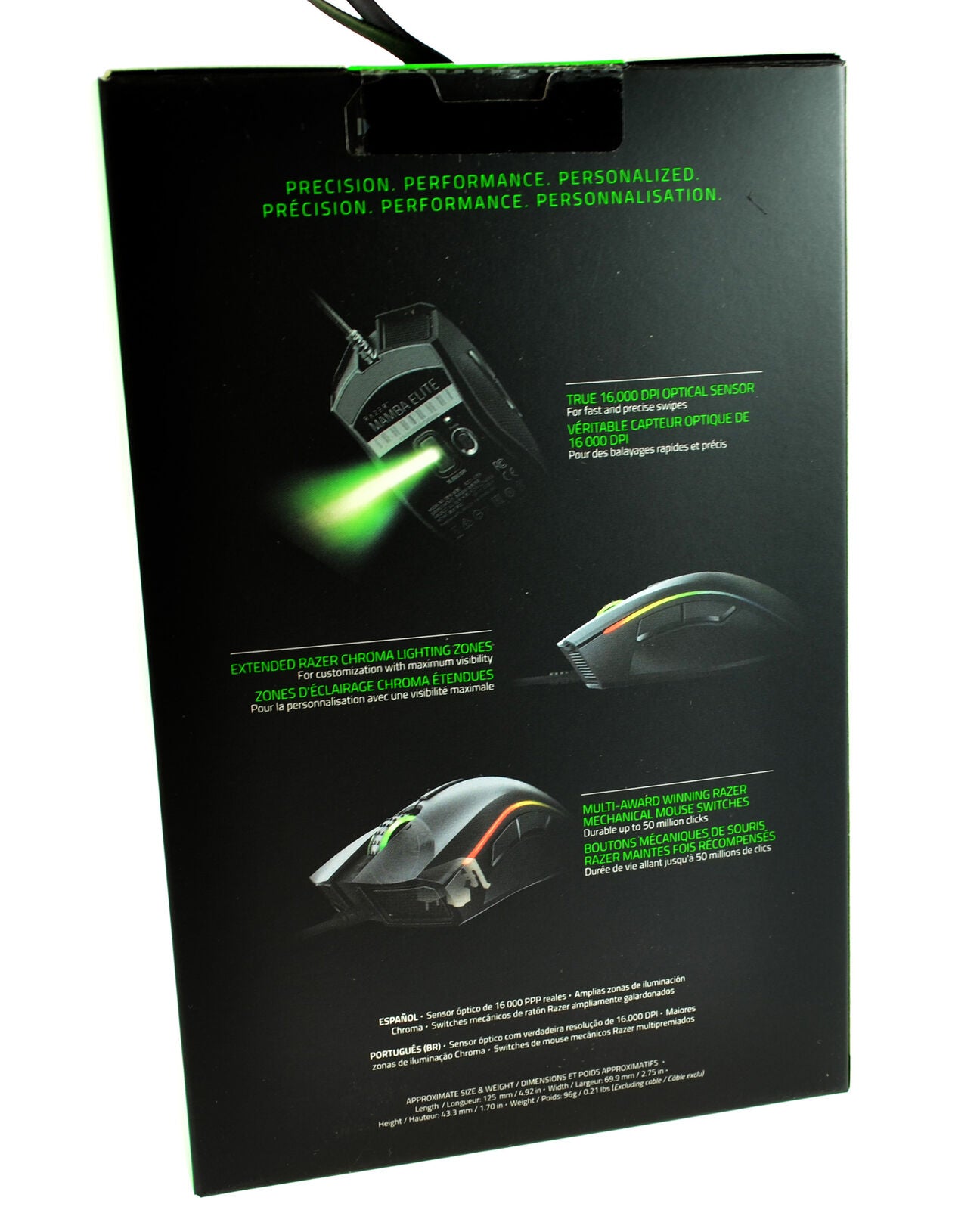 Razer Mamba Elite Gaming Mouse 16k DPI Chroma Mechanical Switches RGB