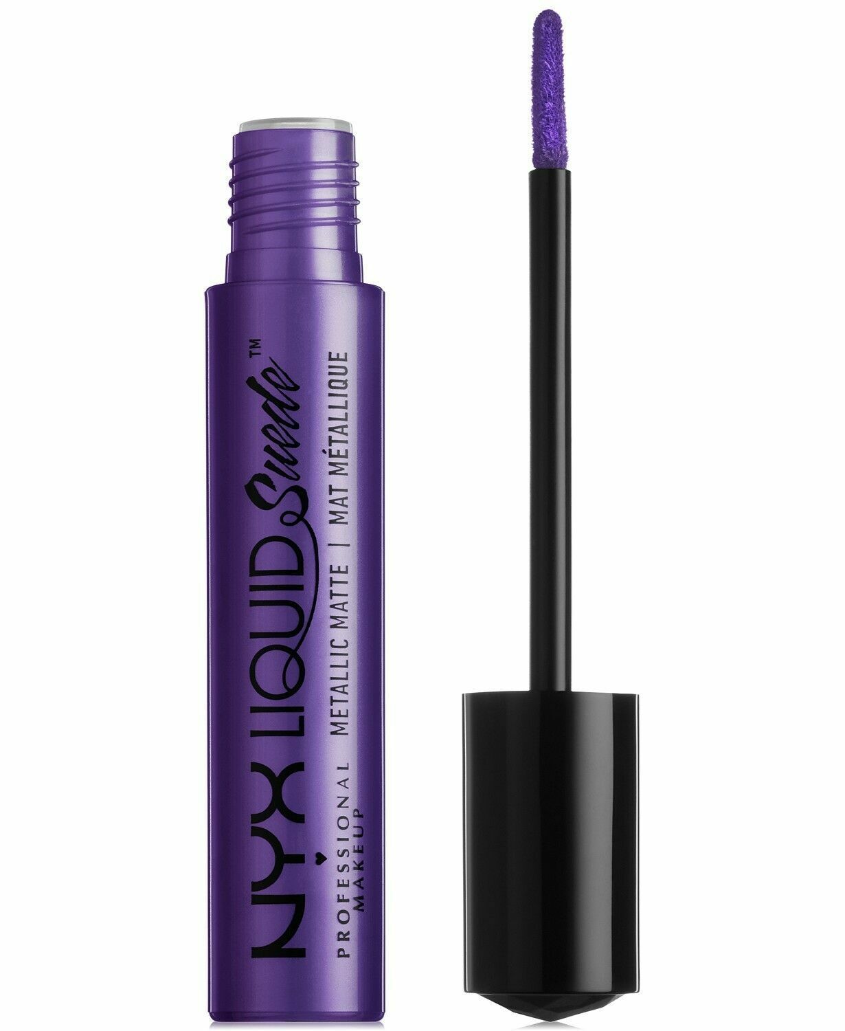 NYX Liquid Suede Metallic Matte Lipstick Purple Ego LSCL36