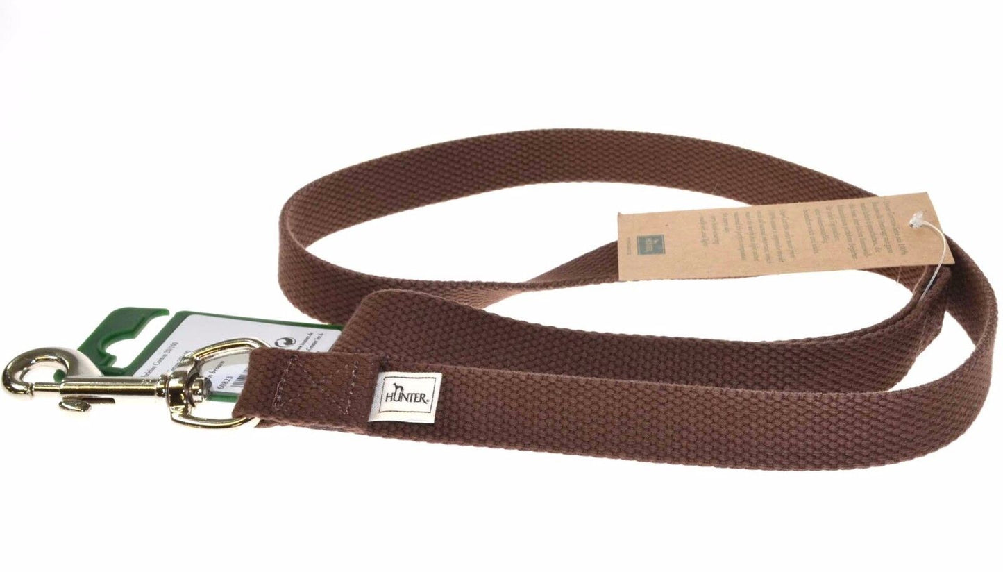 Hunter Cotton Dog Leash Lead Sand Brown Grey