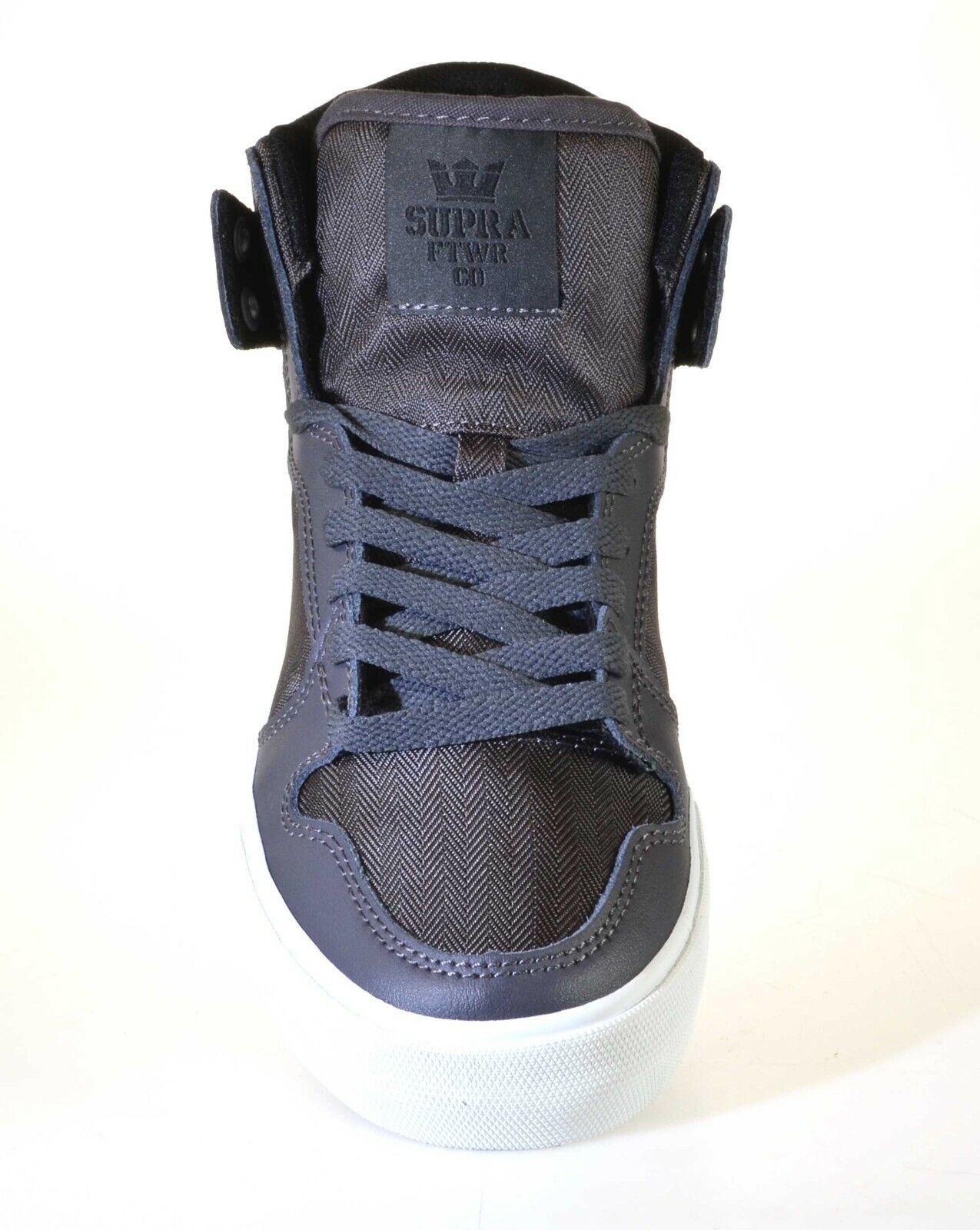 Supra Vaider Mid Top Skater White Grey Green Navy Black Mens Trainers Shoes