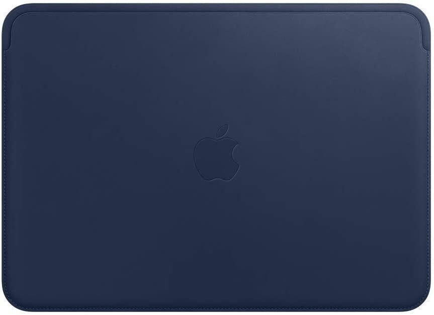 Macbook 12" Original Apple Leather Sleeve Case Bag Saddle Brown Midnight Blue