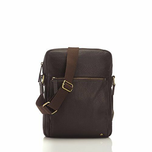 Marshall Bergman Adam Leather Bag for 11" Tablet Case Espresso Brown MB5313