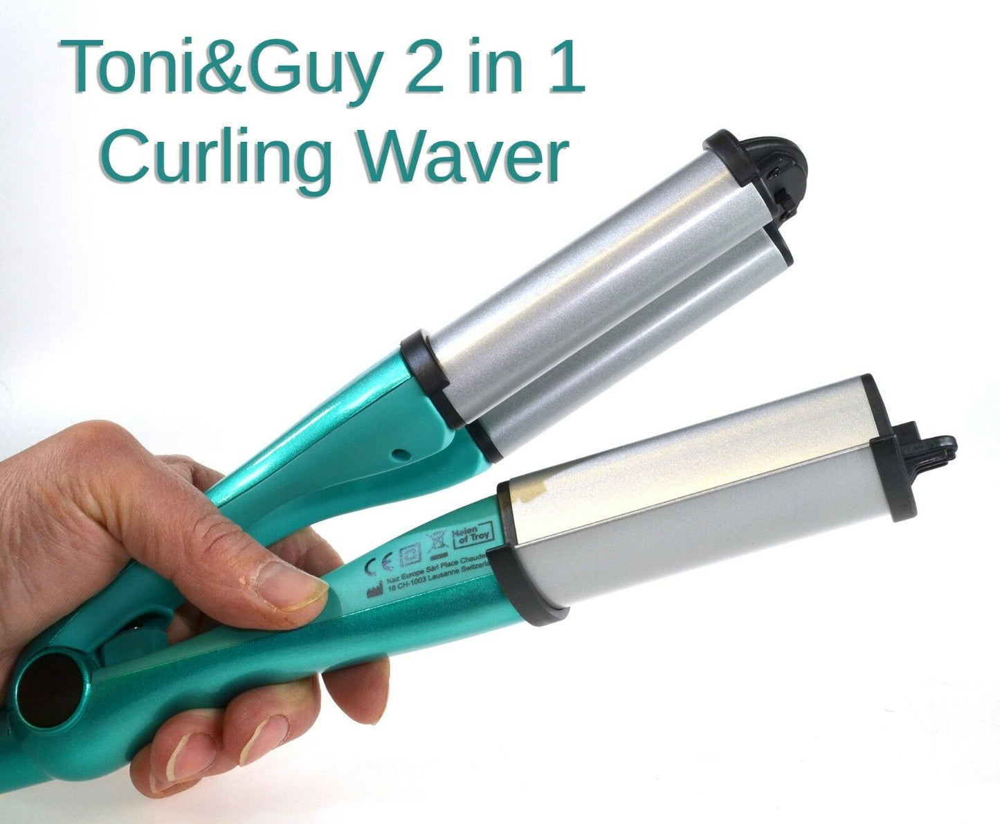 Toni & Guy 2 in 1 Curling Waver TGIR1936UKE Curling Iron Wand Waves Curls