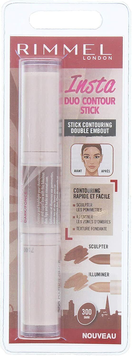 Rimmel Insta Duo Contour Stick Dark 300 Blister Pack