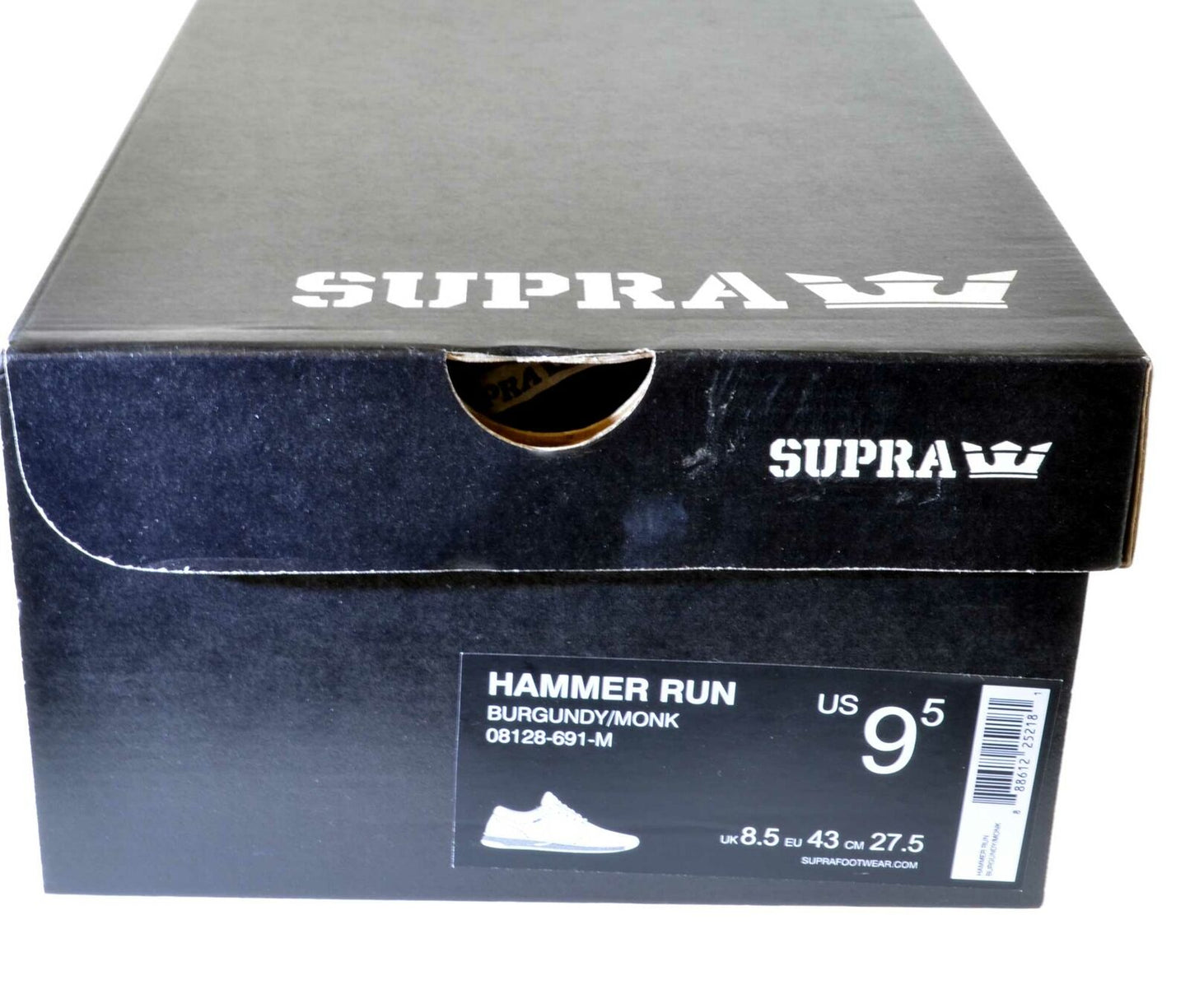 Supra Hammer Run Mens White Grey Skater Low Top Shoes Trainers Various Colours