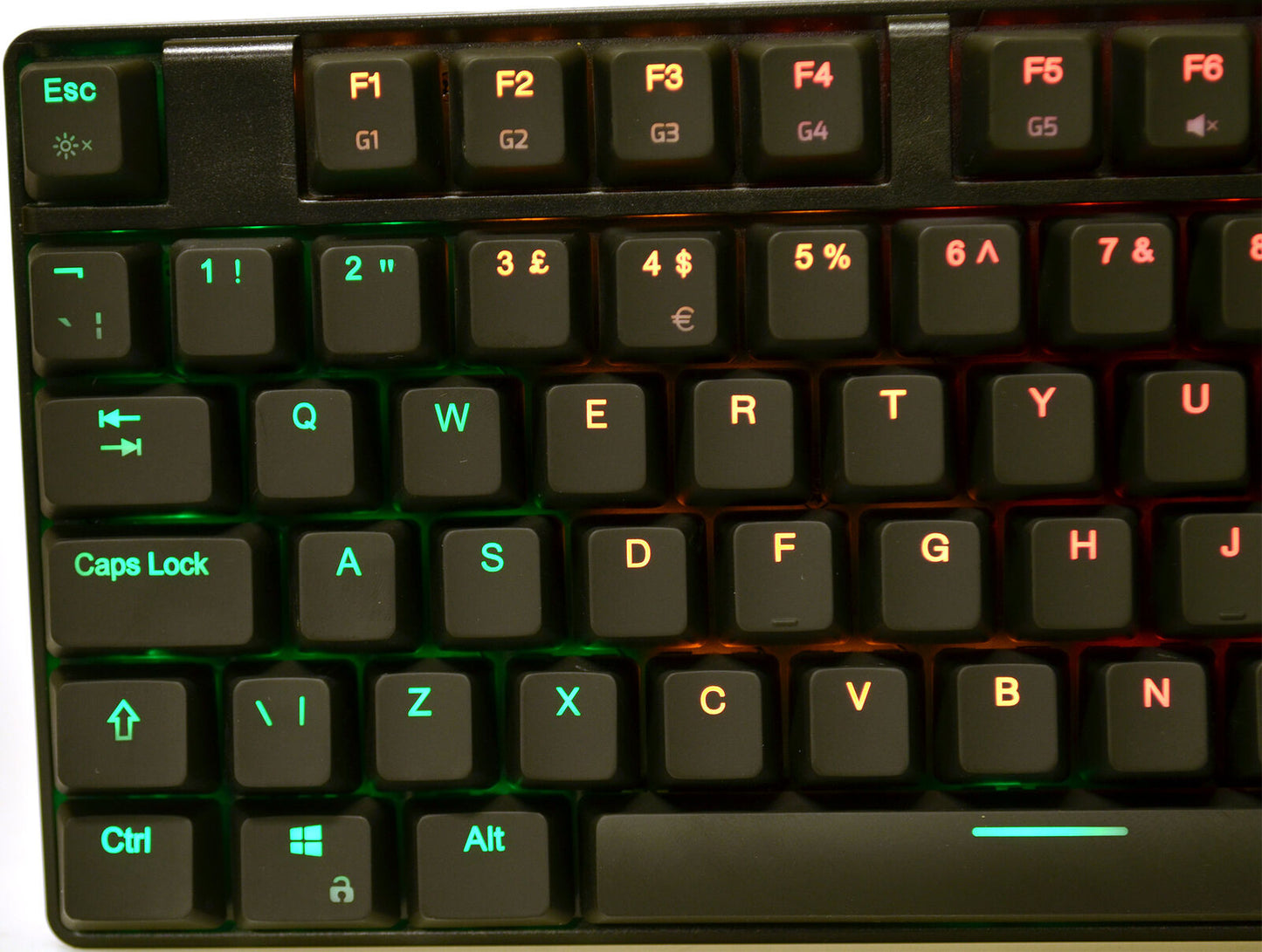 Mechanical Keyboard  LED Illuminated  Blue Switches Aukey KM-G16 UK Layout