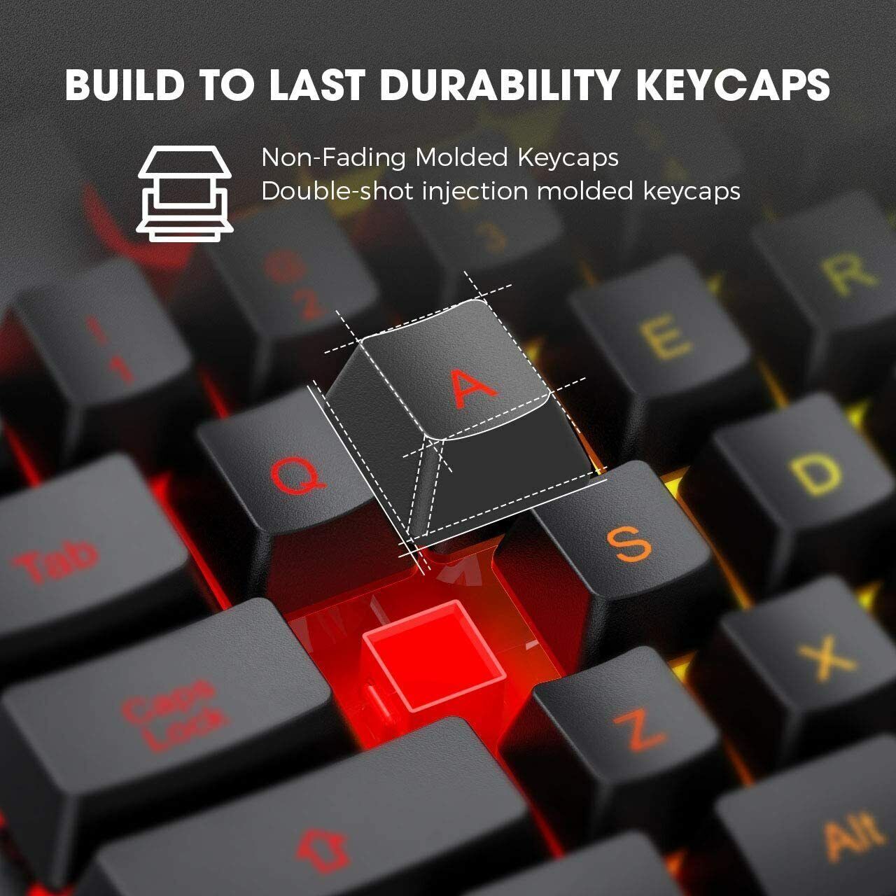  Metal RGB Illuminated Backlit Gaming Keyboard NKey Rollover UK Layout