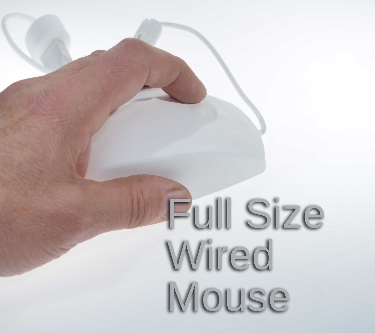 Washable IP68 Rated Full Size Scroll Mouse iPrevent Hygenic Antibacterial USB