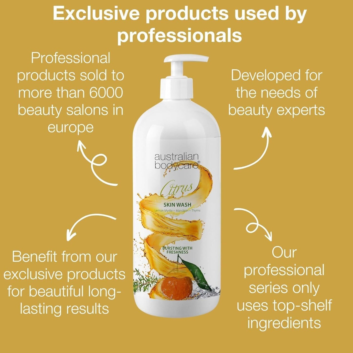 Australian Bodycare Citrus and Eucalyptus Peppermint 1000mls of Each Skin Wash