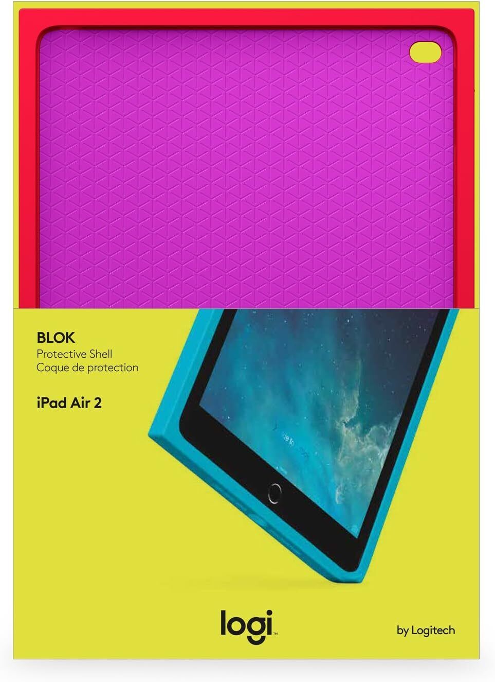 Bloc iPad Air 2 Protective Case Logitech Red Shock Protection to 1.8m