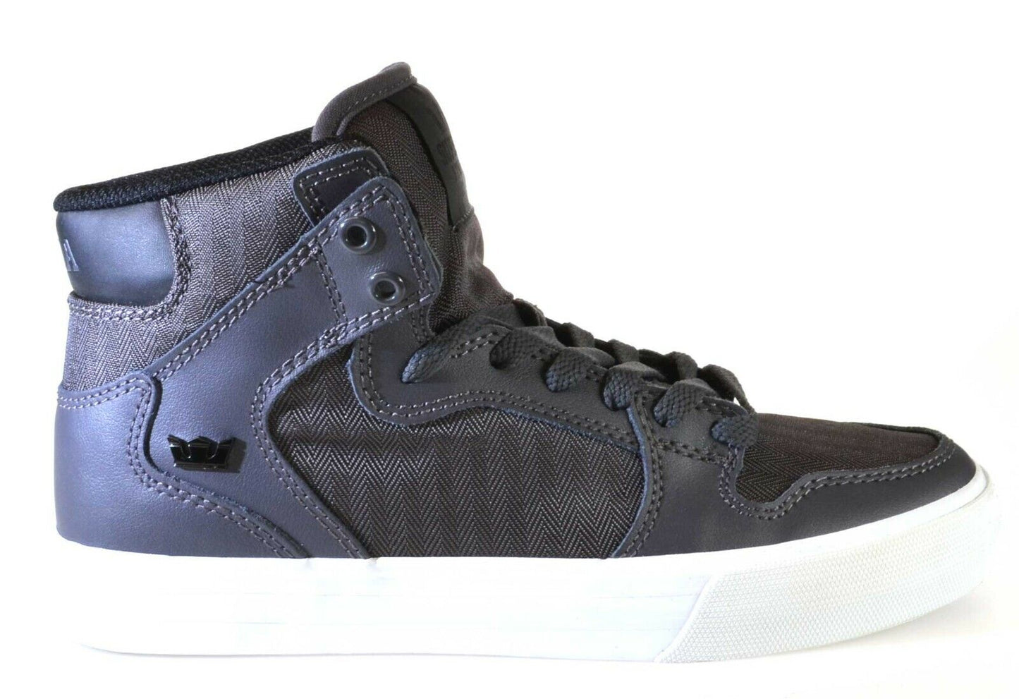 Supra Vaider Mid Top Skater White Grey Green Navy Black Mens Trainers Shoes