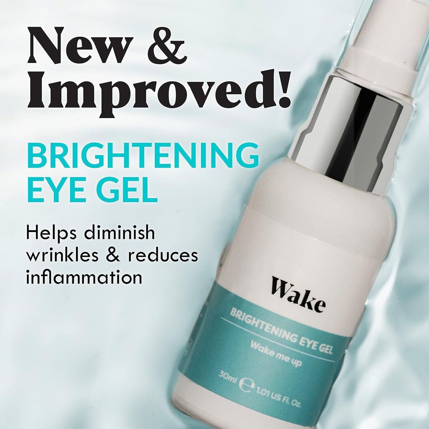 Wake Brightening Eye Gel 15ml Hydrating Serum Anti Aging Dark Circles Puffy