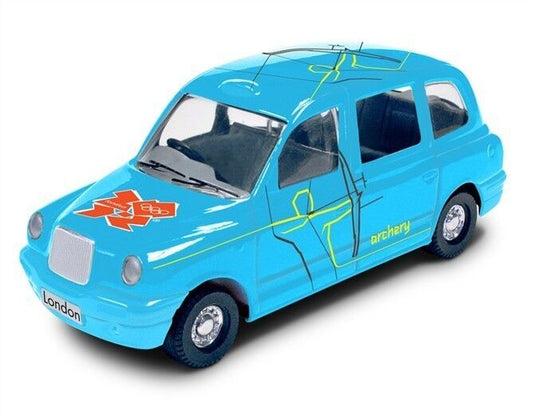 DESTINATION LONDON 2012 ARCHERY TAXI #9 CORGI PERFECT IN BOX SEALED BRAND NEW
