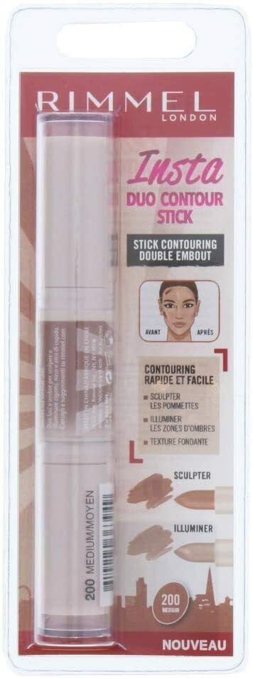 Rimmel Insta Duo Contour Stick Medium 200 Blister Pack