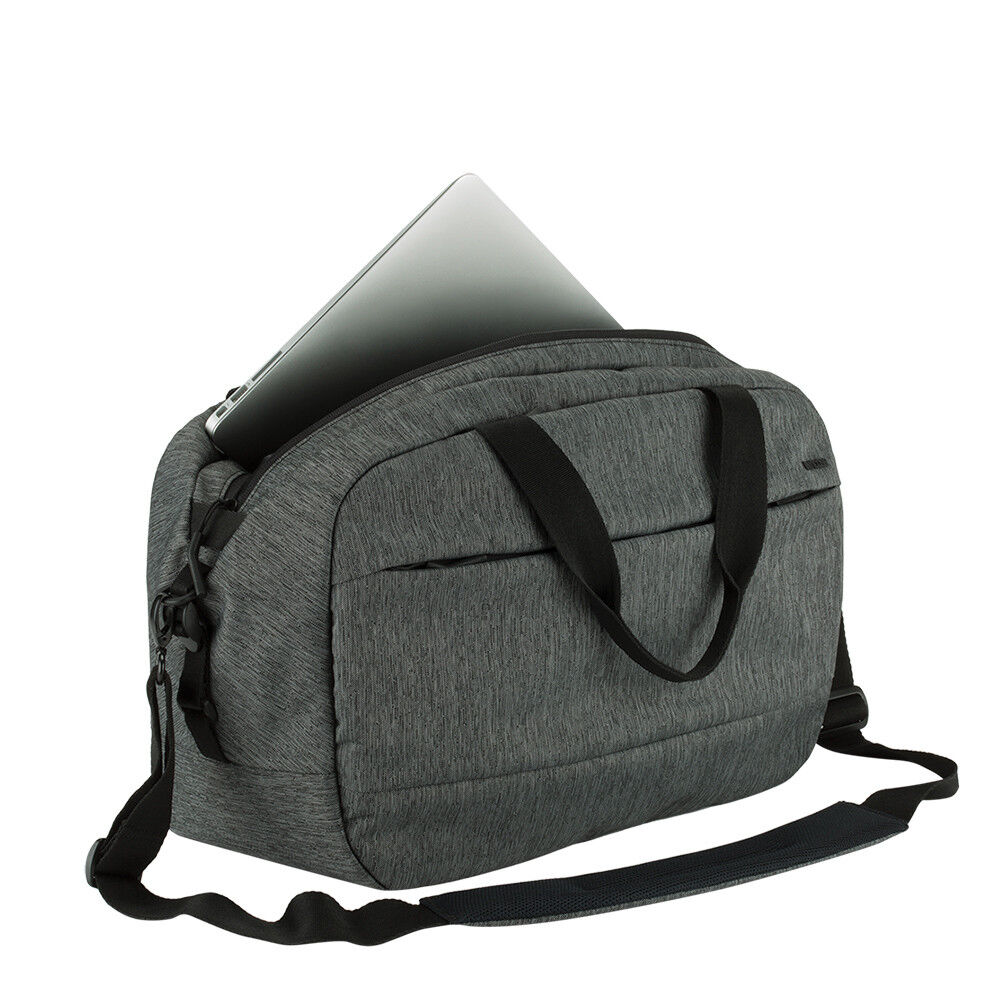 Incase City Duffel Padded Laptop Macbook Tablet Bag 23L Heather Black