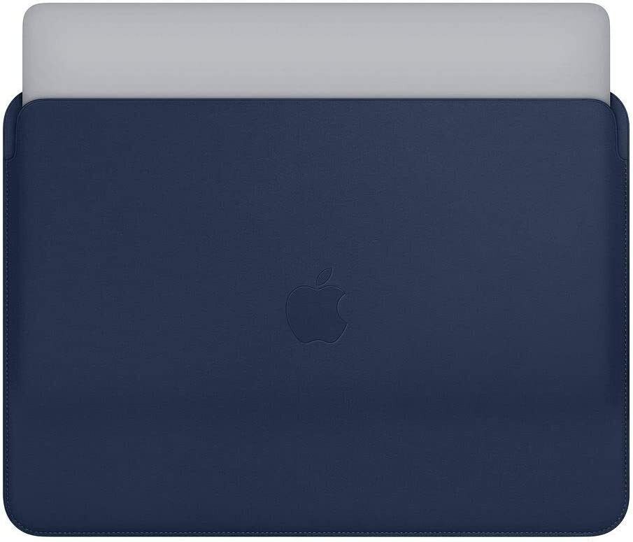 Macbook 12" Original Apple Leather Sleeve Case Bag Saddle Brown Midnight Blue