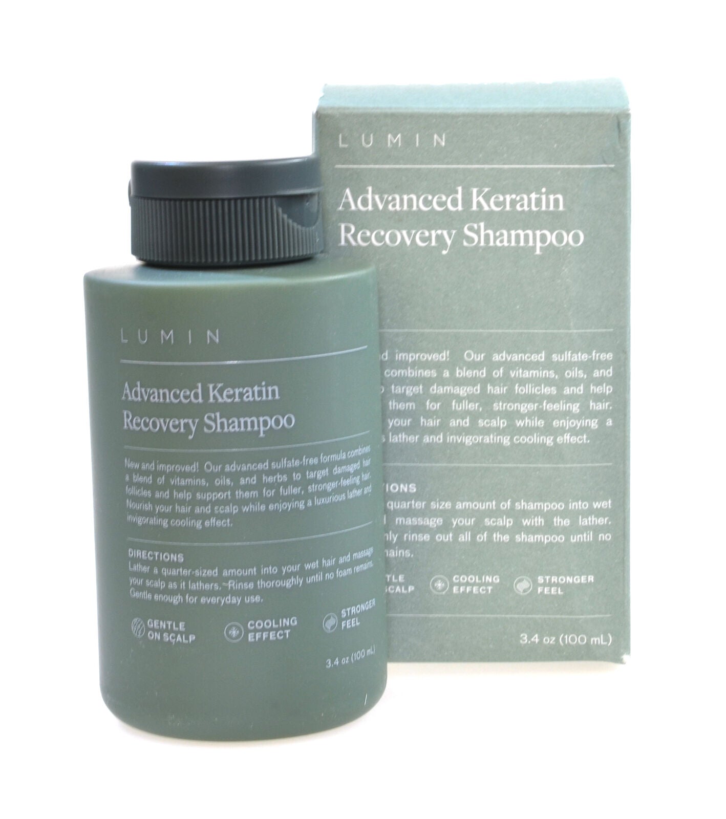 Lumin Advanced Keratin Recovery Shampoo 100ml Soothes Strengthens