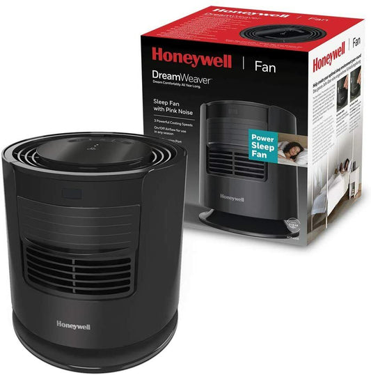 Honeywell HTF400E Dreamweaver Sleep Fan Pink Noise USB Charging 3 Speed