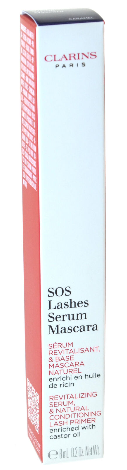 Clarins SOS Lashes Serum Mascara No. 01 Caramel 8 ml Longer Denser Eye Lashes