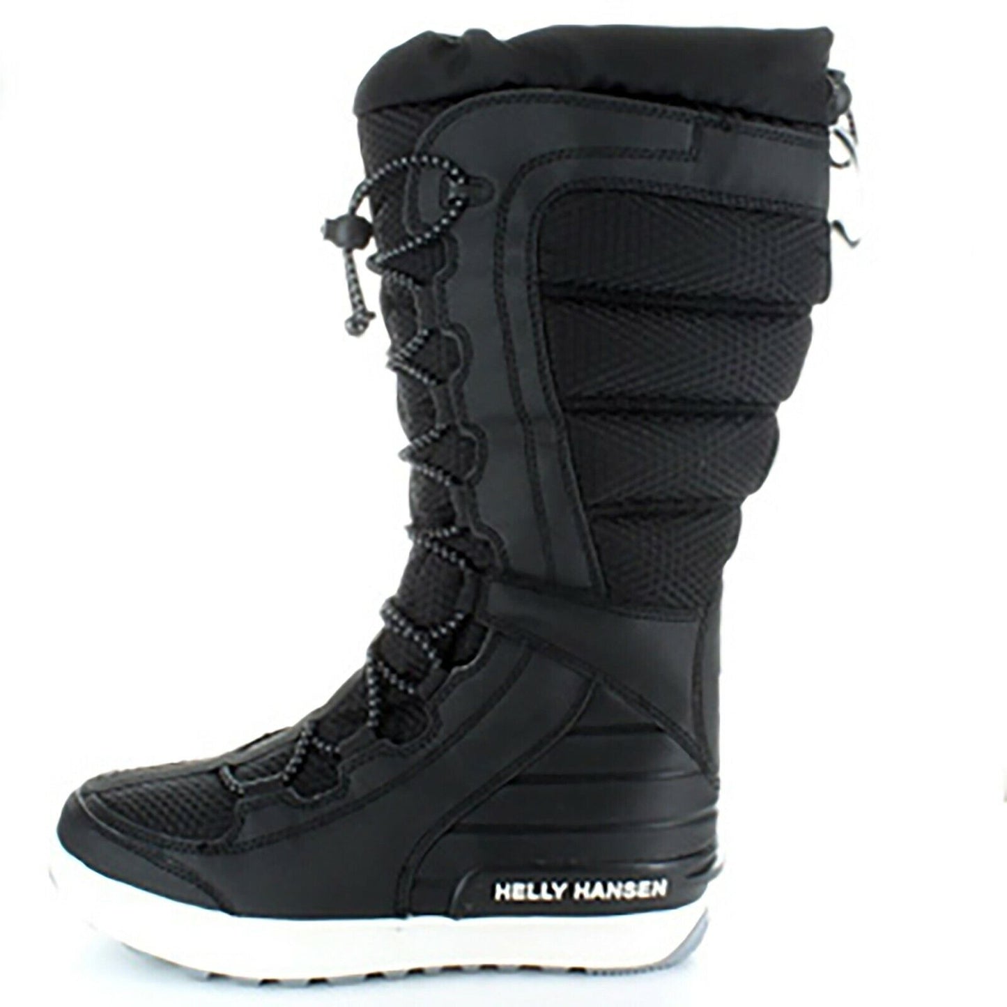 HELLY HANSEN LADIES EQUIPE 3 SNOW BOOT BLACK WHITE FULL INSULATION