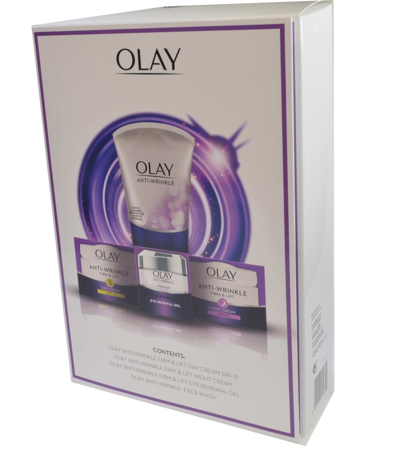 Olay Anti Wrinkle Firm & Lift Gift Set Day Night Eye Cream Face Wash SPF15