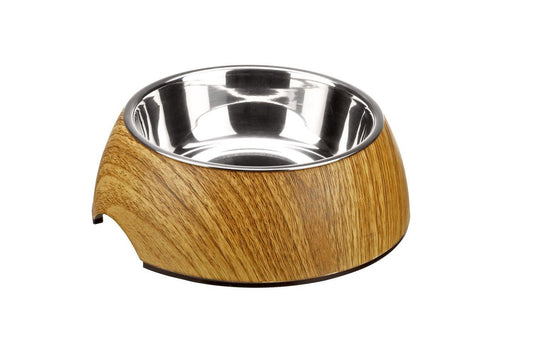 Hunter Dog Single Woody Oak Feeding Bowl 350ml